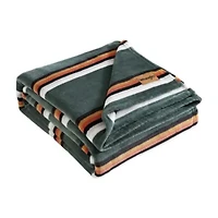 Western Saddle Stripe Microfiber Blanket