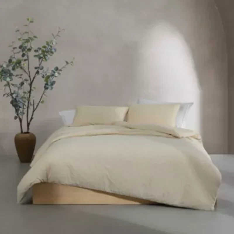 Branching Leaves Cotton Duvet Cover Set