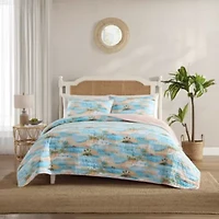 Bon Voyage Cotton Quilt-Sham Set