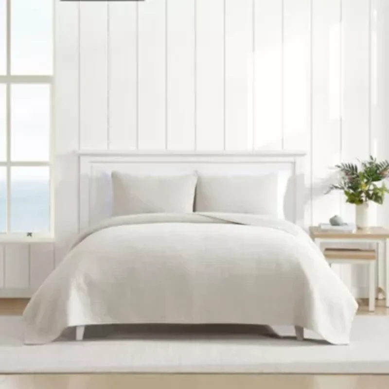 Seashore Stitch Cotton Quilt Set
