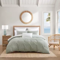 Harbor Palm Cotton Duvet Cover Set