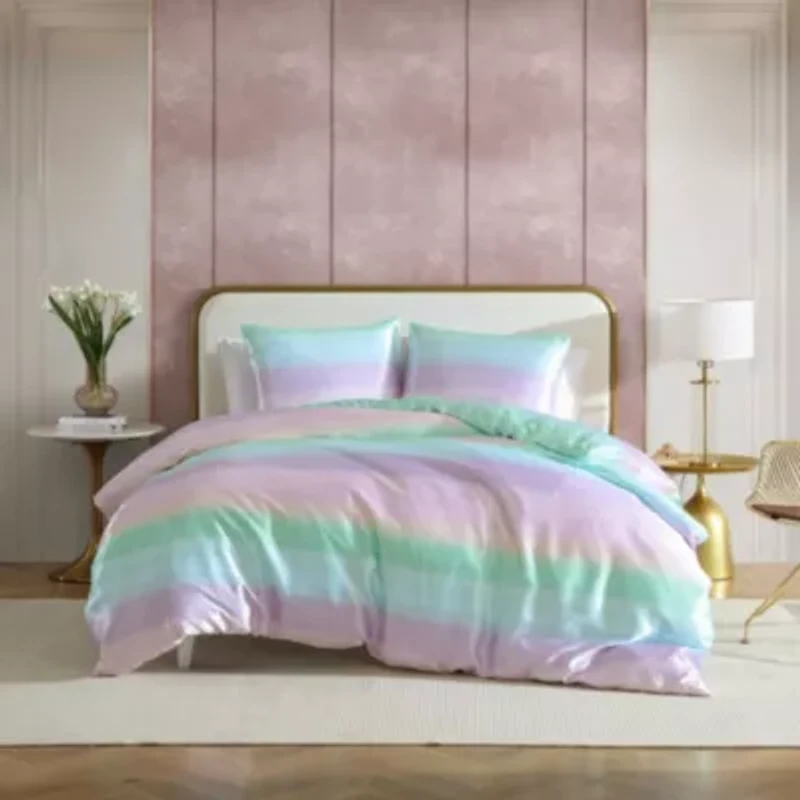 Pastel Ombre Microfiber Duvet Cover Set