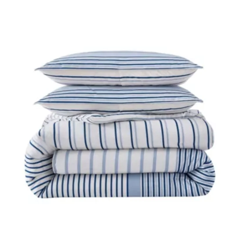 Cooper Stripe Cotton Duvet Cover Set