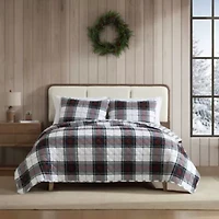 Holiday Plaid Cotton Quilt Set