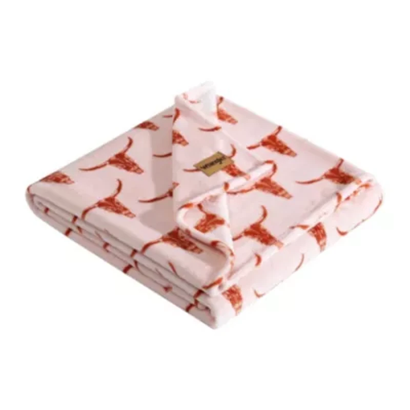 Steer Head Microfiber Throw Blanket