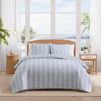 Bahama Weekend Stripe Cotton Quilt Set