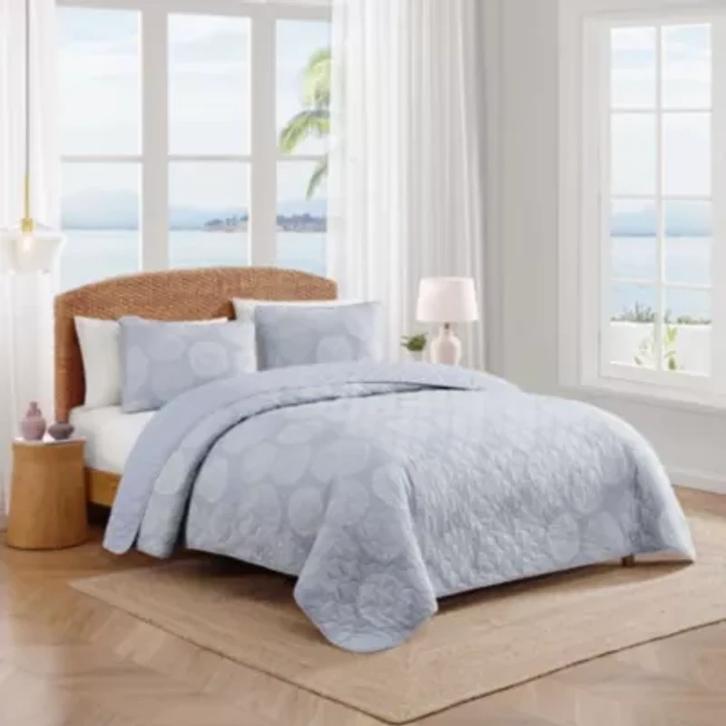 Ocean Island Cotton Quilt Set