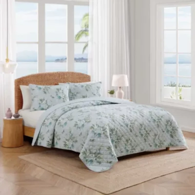 Floral Enchantment Texture Cotton Quilt Set