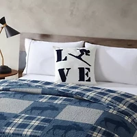 Love Ski Microfiber Decorative Pillow