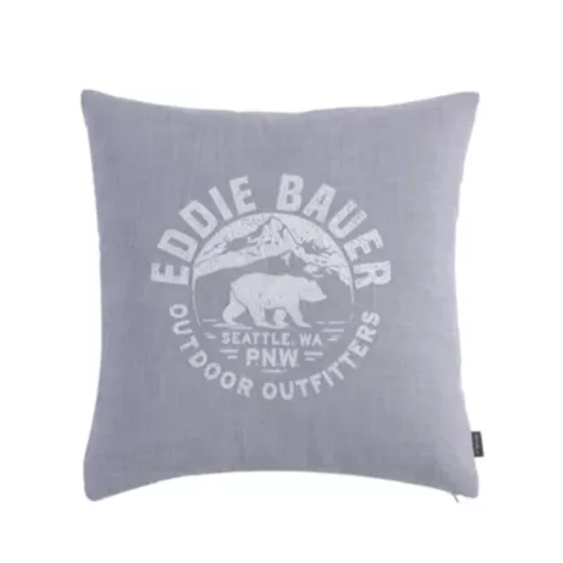 Bear Outdoor Outfitters Polyester Square Pillow Cover