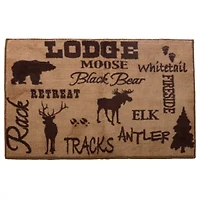 Tan & Chocolate Brown Lodge Rug