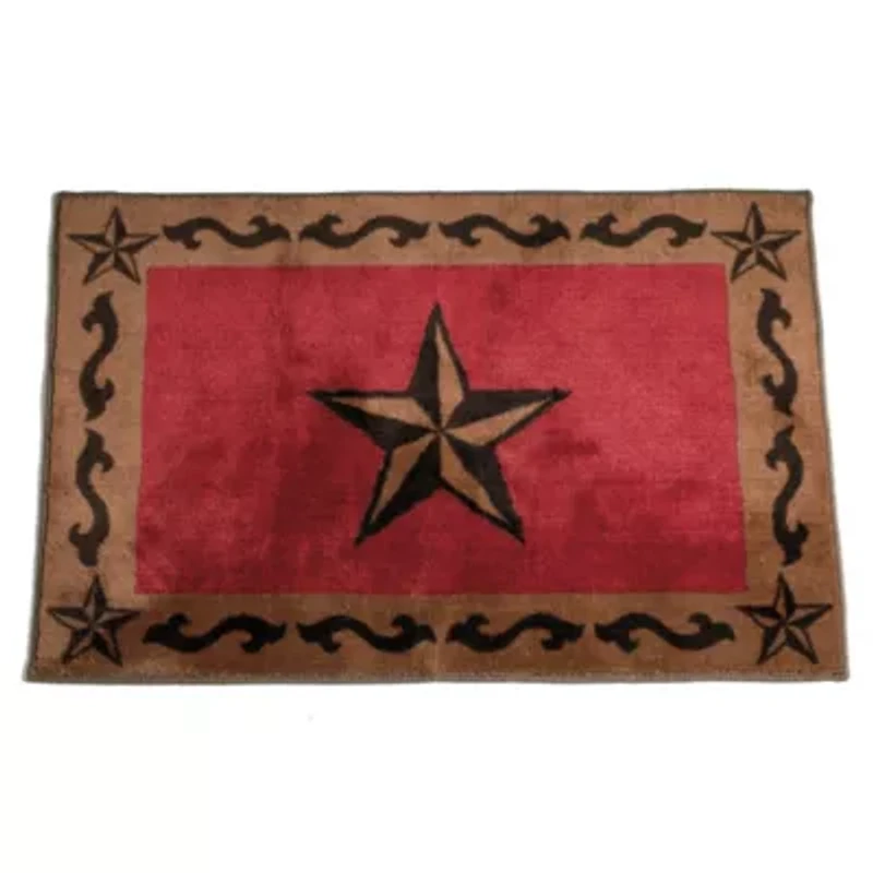Star Scroll Motif Rug