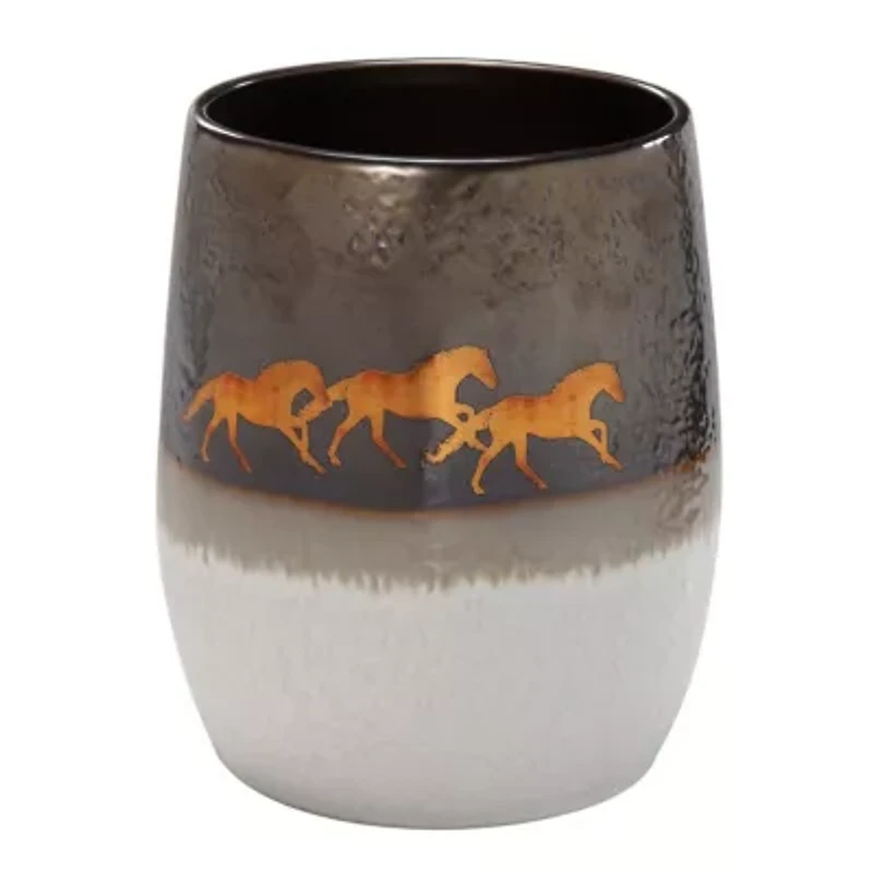 Running Remuda Ceramic Wastebasket
