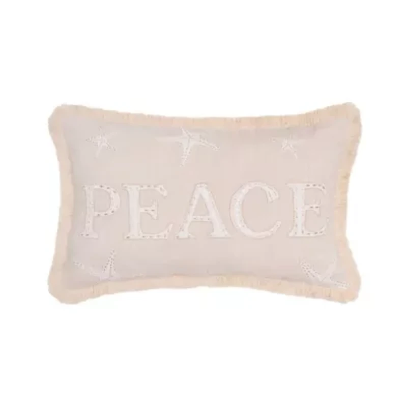 22" x 14" Gold Coast Peace Throw Pillow