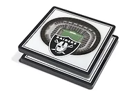 Oakland Raiders YouTheFan NFL Las Vegas Raiders 3D StadiumView Coasters - Allegiant Stadium