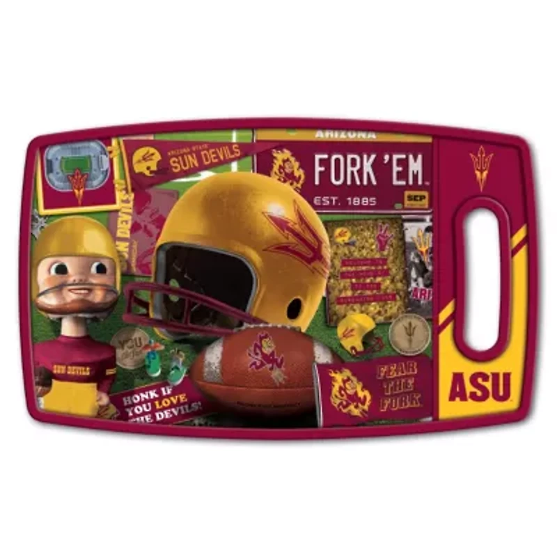 YouTheFan NCAA Arizona State Sun Devils Retro Series Cutting Board