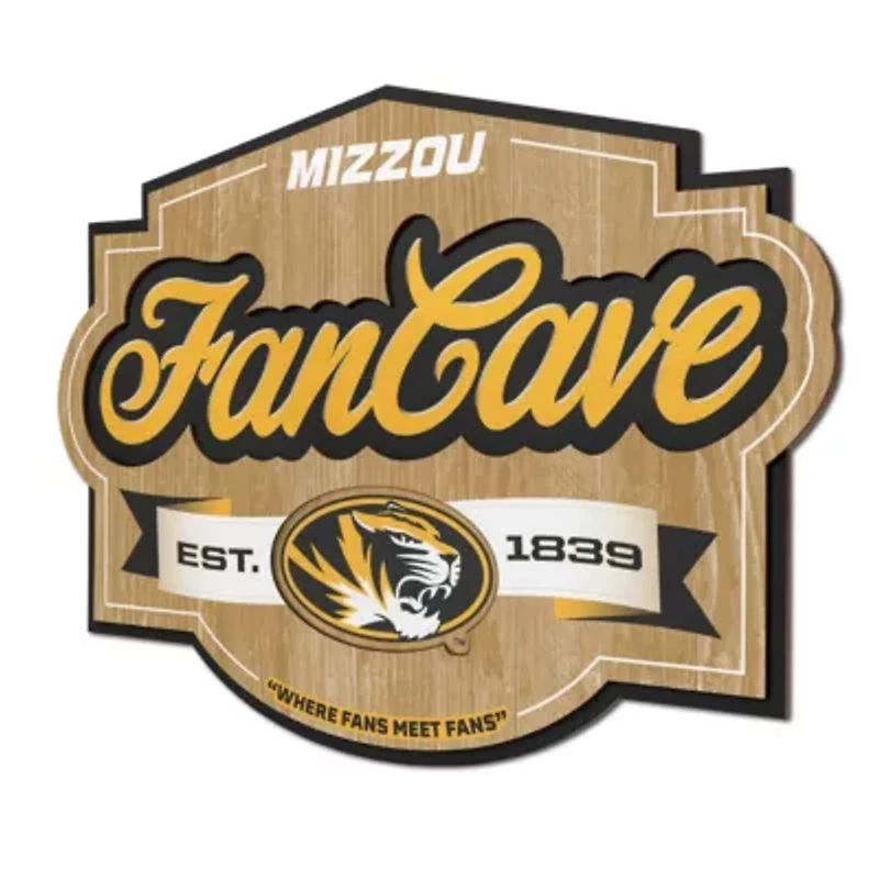 YouTheFan NCAA Missouri Tigers Fan Cave Sign