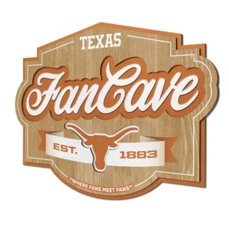 YouTheFan NCAA Texas Longhorns Fan Cave Sign