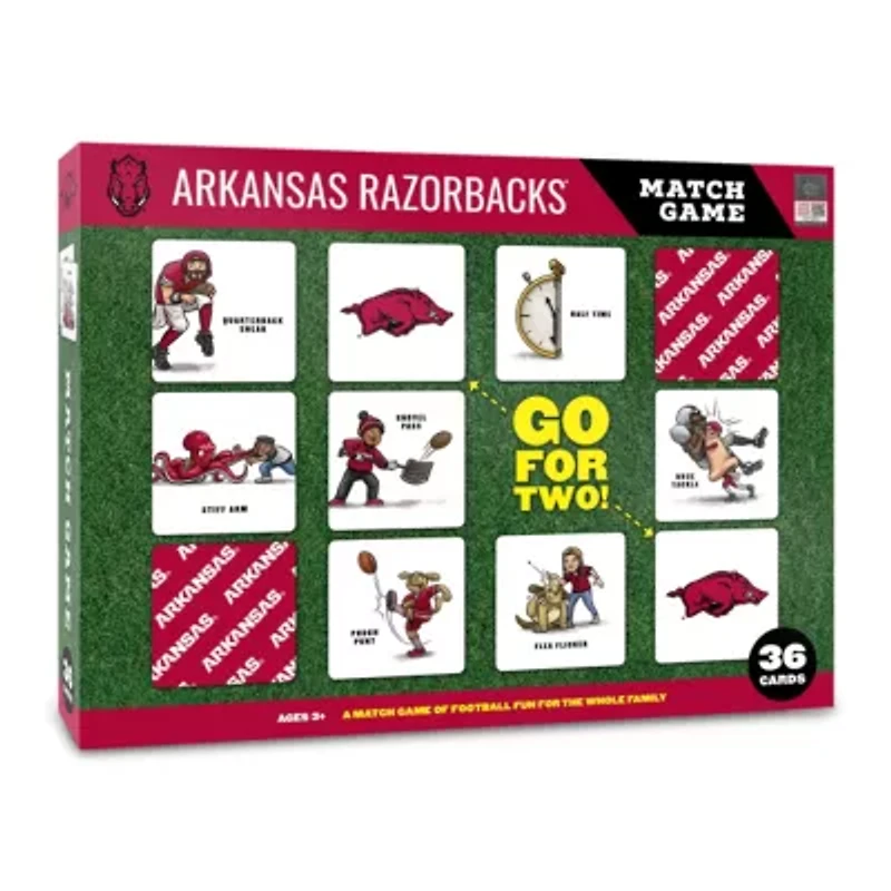 YouTheFan NCAA Arkansas Razorbacks Licensed Memory Match Game