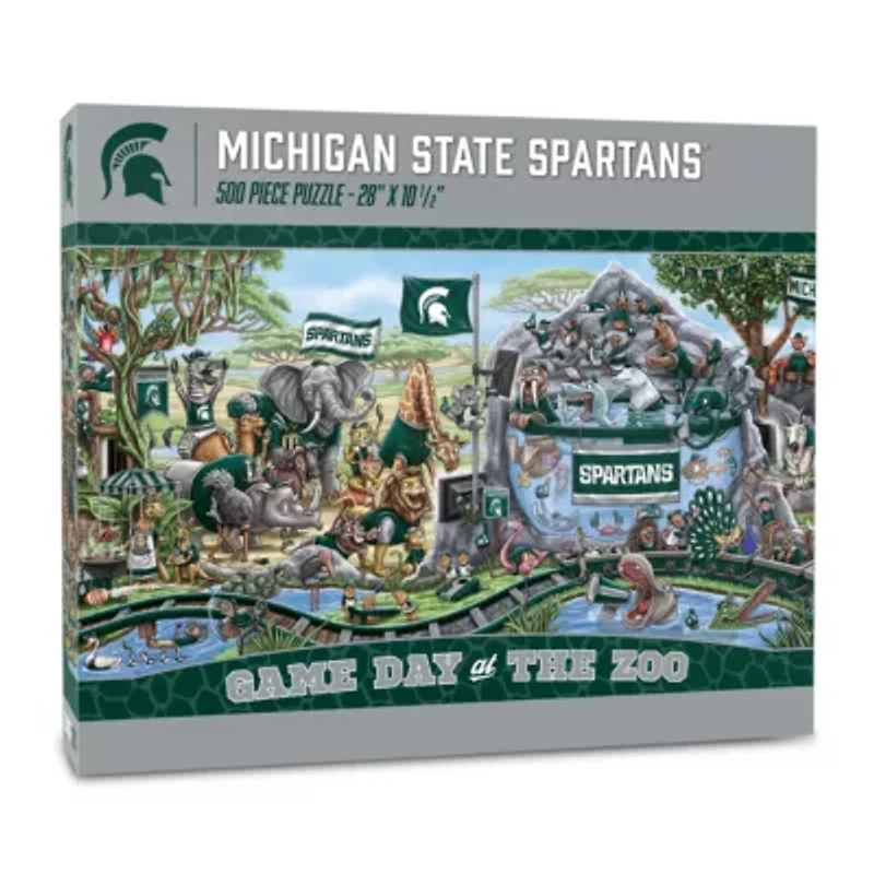 YouTheFan NCAA Michigan State Spartans Game Day At The Zoo 500pc Puzzle