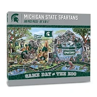 YouTheFan NCAA Michigan State Spartans Game Day At The Zoo 500pc Puzzle