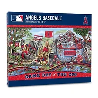YouTheFan MLB Los Angeles Angels Game Day At The Zoo 500pc Puzzle