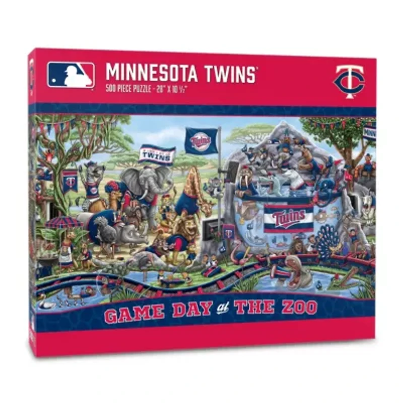 YouTheFan MLB Minnesota Twins Game Day At The Zoo 500pc Puzzle