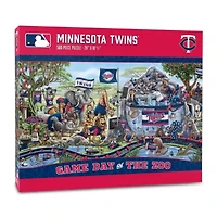 YouTheFan MLB Minnesota Twins Game Day At The Zoo 500pc Puzzle