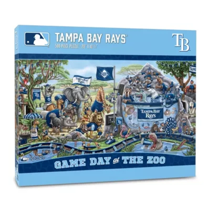 YouTheFan MLB Tampa Bay Rays Game Day At The Zoo 500pc Puzzle