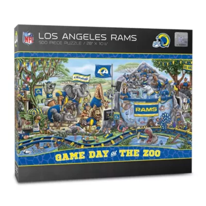 YouTheFan NFL Los Angeles Rams Game Day At The Zoo 500pc Puzzle