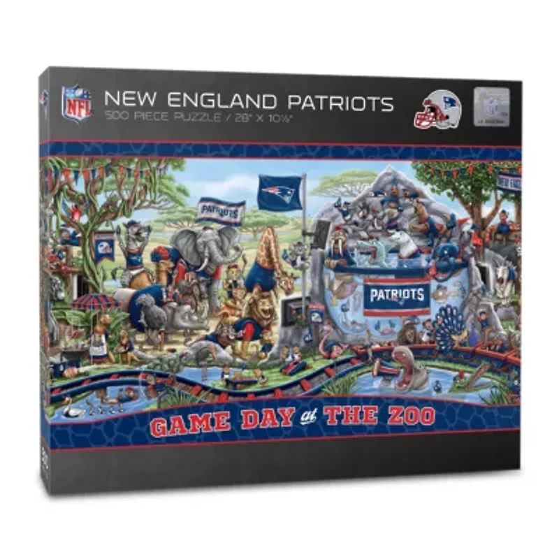 YouTheFan NFL New England Patriots Game Day At The Zoo 500pc Puzzle