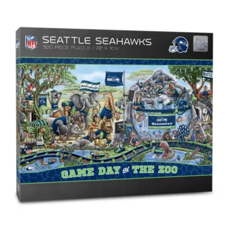 YouTheFan NFL Seattle Seahawks Game Day At The Zoo 500pc Puzzle