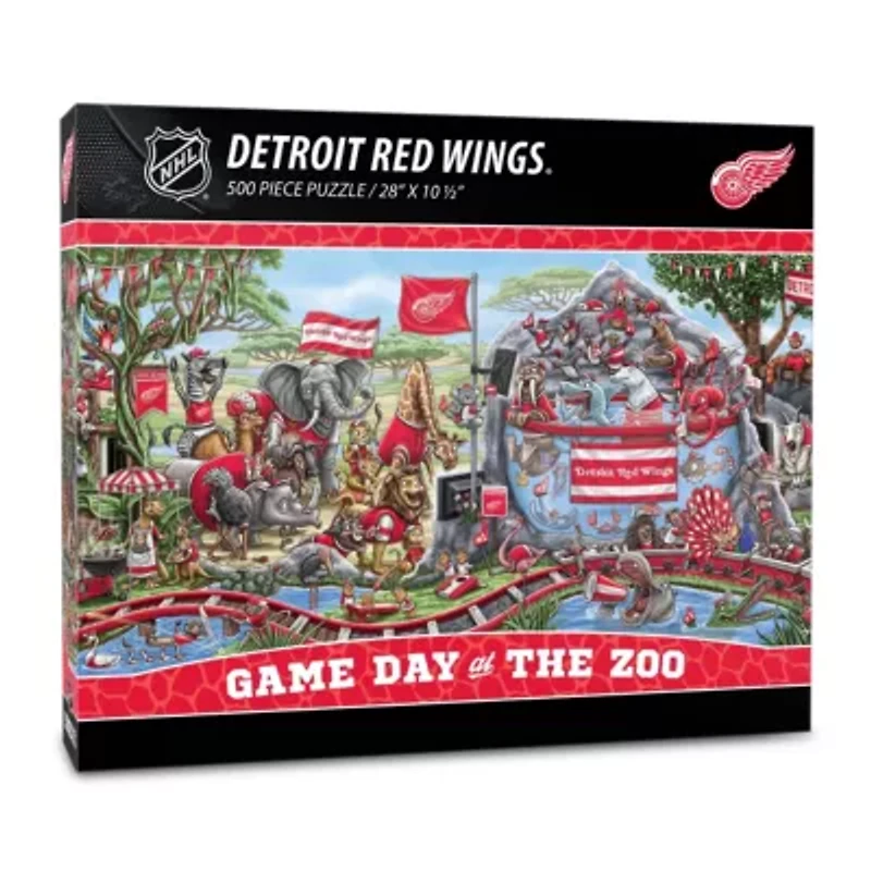 YouTheFan NHL Detroit Red Wings Game Day At The Zoo 500pc Puzzle