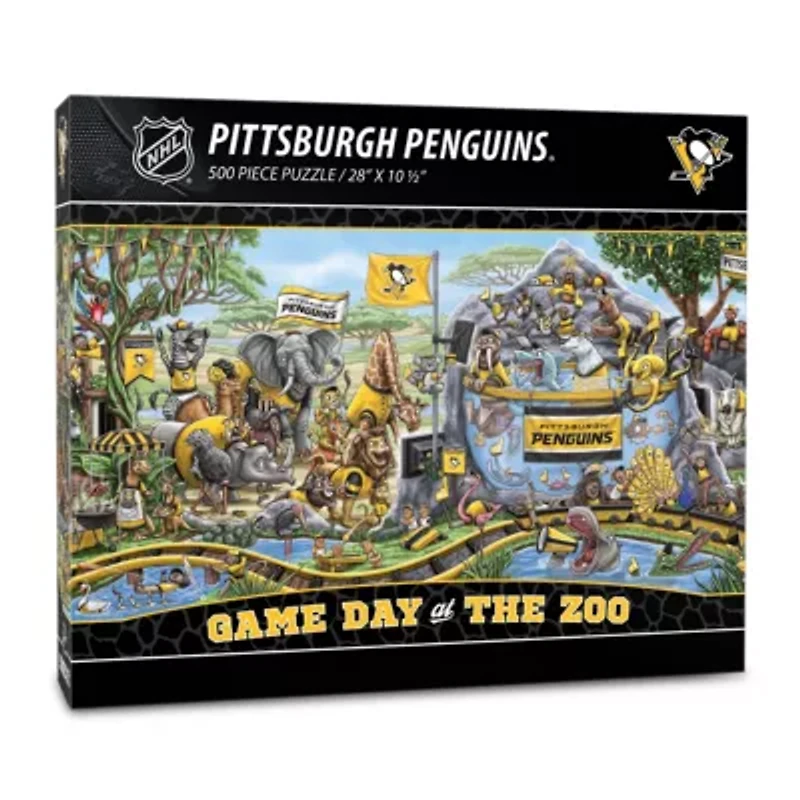 YouTheFan NHL Pittsburgh Penguins Game Day At The Zoo 500pc Puzzle