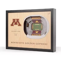 YouTheFan NCAA Minnesota Golden Gophers 25-Layer StadiumViews 3D Wall Art - Huntington Bank Stadium