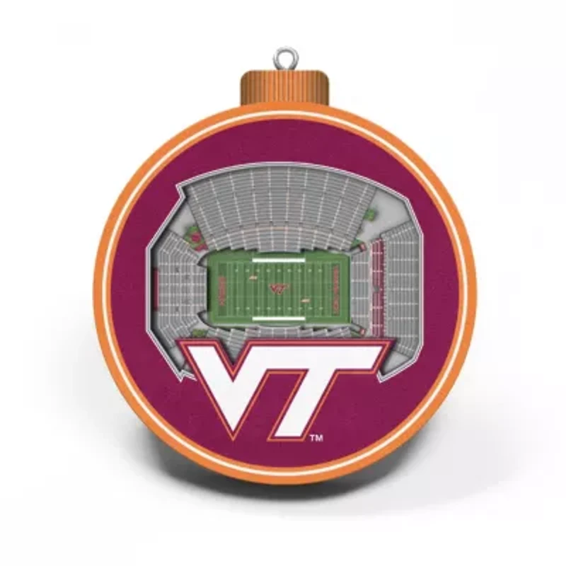 YouTheFan NCAA Virginia Tech Hokies 3D StadiumView Ornament  - Lane Stadium Worsham Field