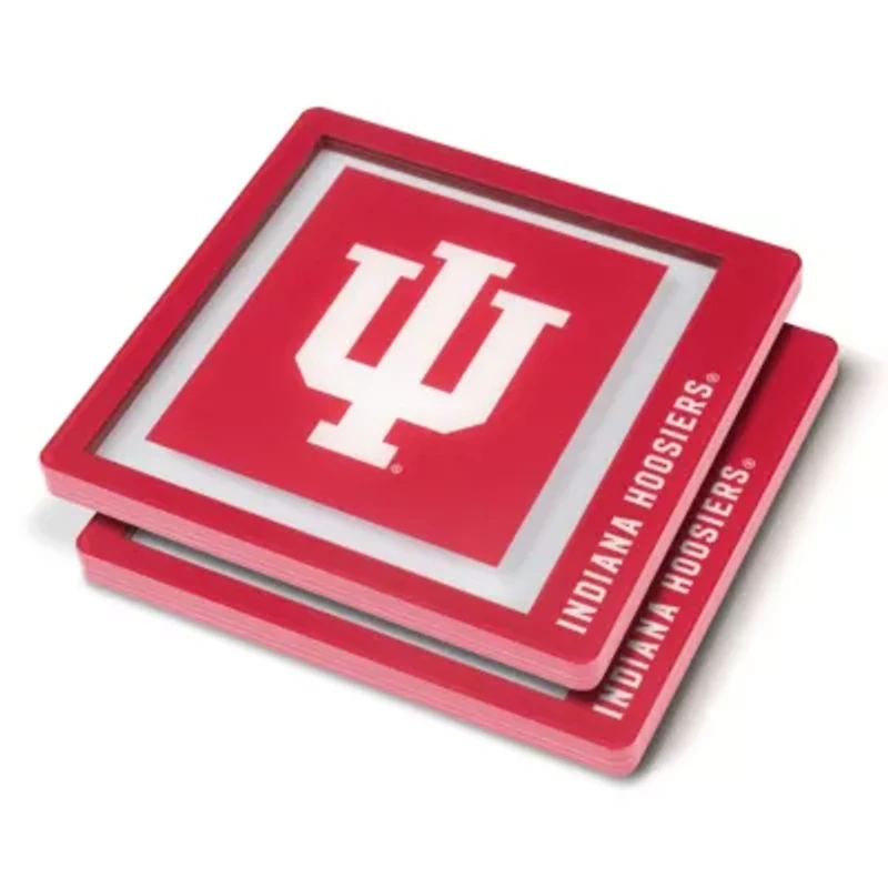 YouTheFan NCAA Indiana Hoosiers 3D Logo Series Coasters
