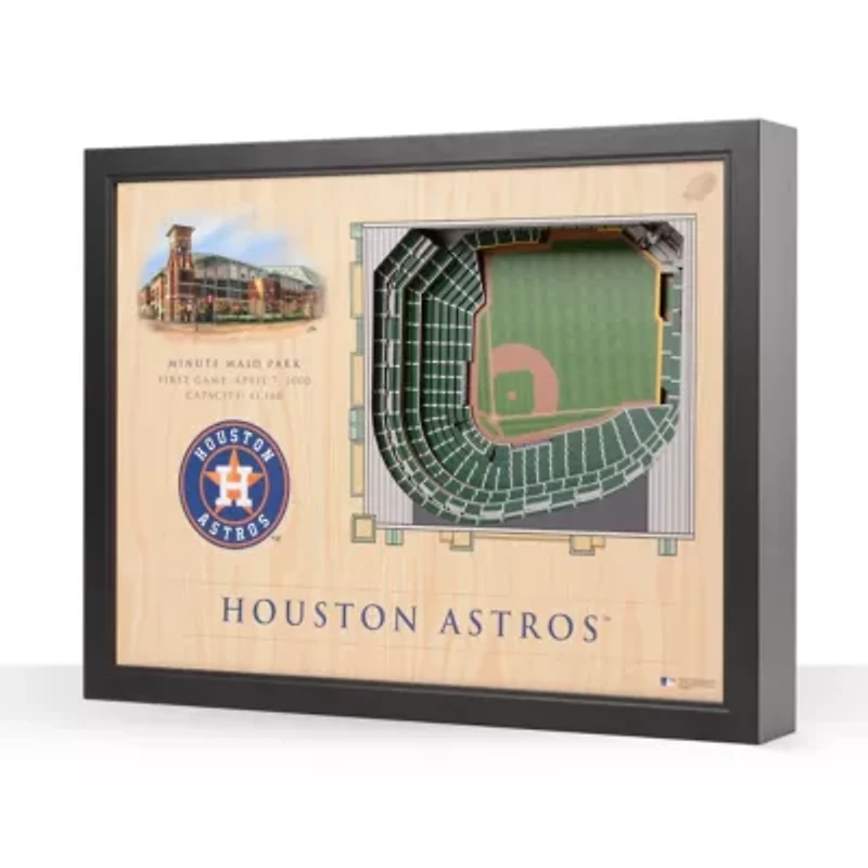 YouTheFan MLB Houston Astros 25-Layer StadiumViews 3D Wall Art  - Minute Maid Park