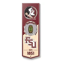 YouTheFan NCAA Florida State Seminoles 3D Stadium 6x19 Banner - Doak Campbell Stadium
