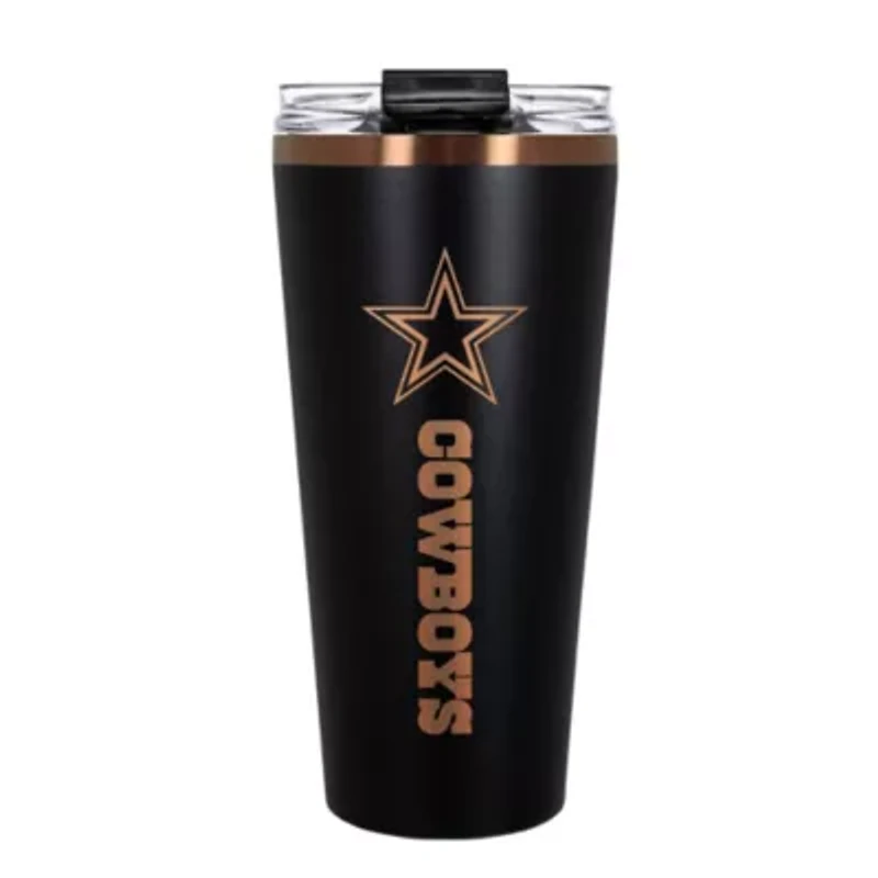 NFL Dallas Cowboys 32oz Black and Copper Big Slim Travel Tumbler