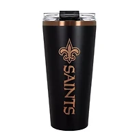 NFL New Orleans Saints 32oz Black and Copper Big Slim Travel Tumbler