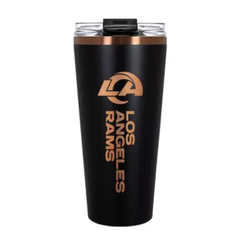 NFL Los Angeles Rams 32oz Black and Copper Big Slim Travel Tumbler