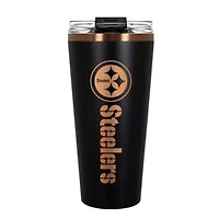 NFL Pittsburgh Steelers 32oz Black and Copper Big Slim Travel Tumbler