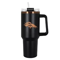 NFL Denver Broncos 40oz Black and Crème Colossus Travel Mug