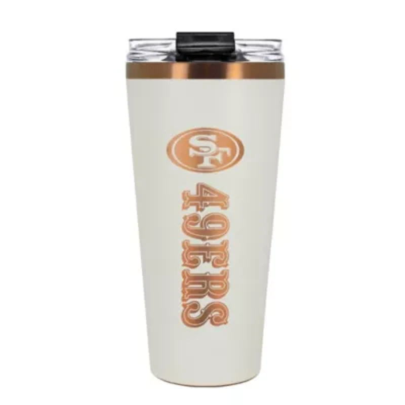 NFL San Francisco 49ers 32oz Copper and Crème Big Slim Travel Tumbler