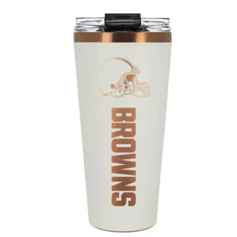 NFL Cleveland Browns 32oz Copper and Crème Big Slim Travel Tumbler