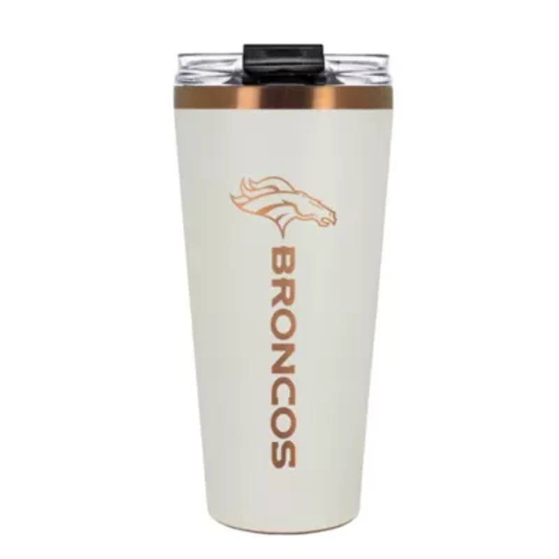 NFL Denver Broncos 32oz Copper and Crème Big Slim Travel Tumbler