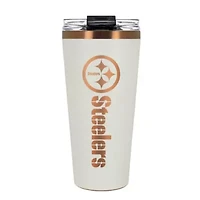 NFL Pittsburgh Steelers 32oz Copper and Crème Big Slim Travel Tumbler
