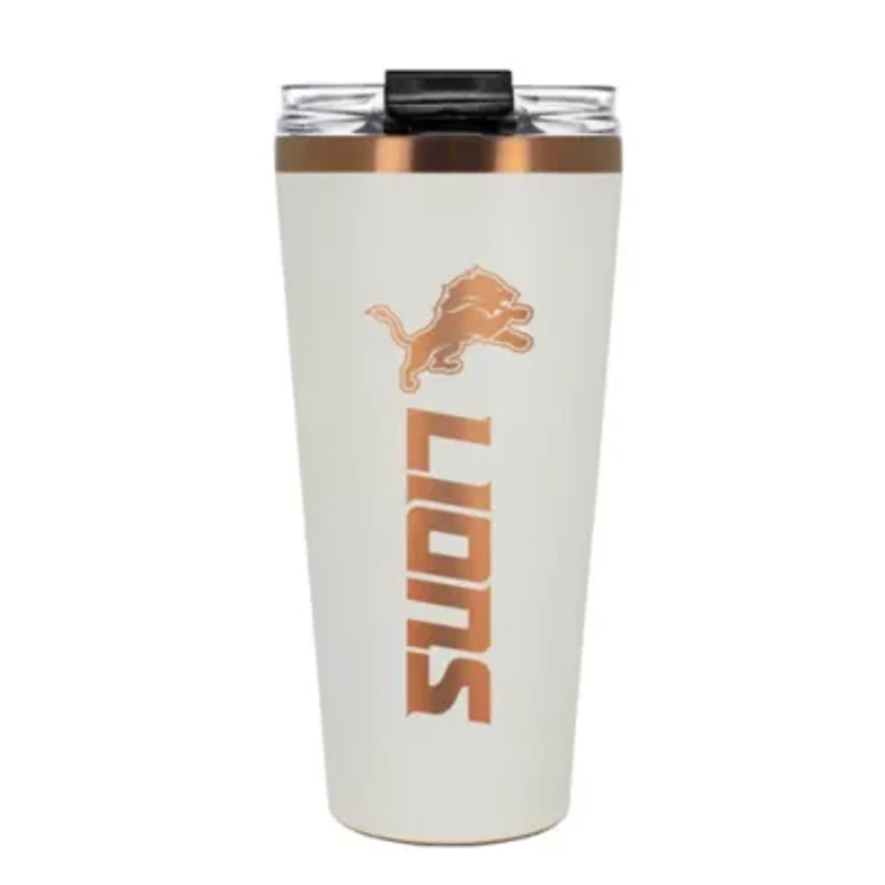 NFL Detroit Lions 32oz Copper and Crème Big Slim Travel Tumbler