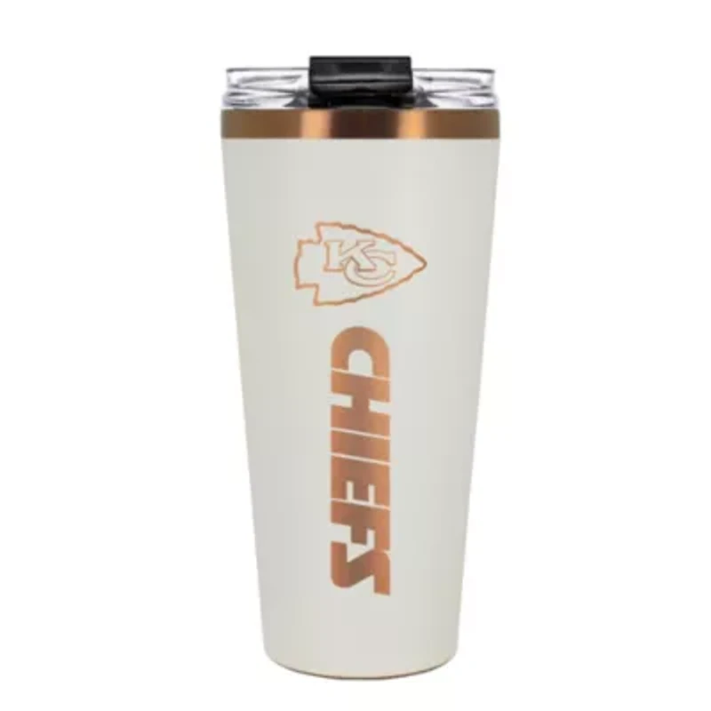 NFL Kansas City Chiefs 32oz Copper and Crème Big Slim Travel Tumbler